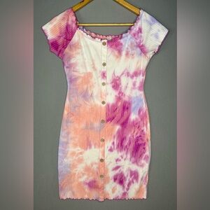 Derek Heart Tie-Dye Dress